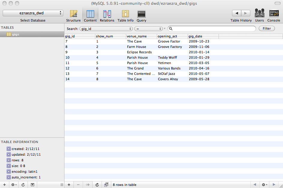 Intro to MySQL