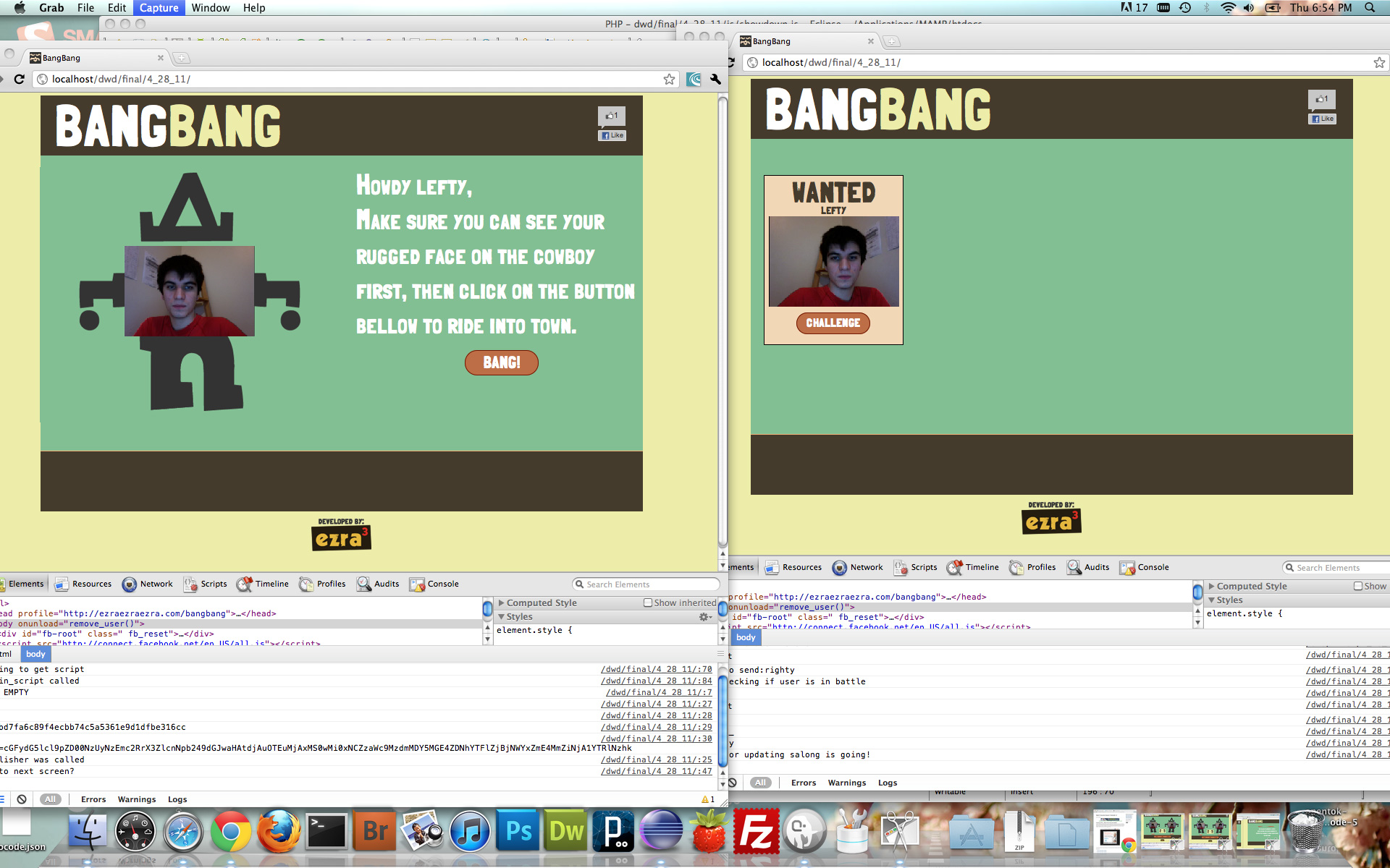 Logging into BangBang